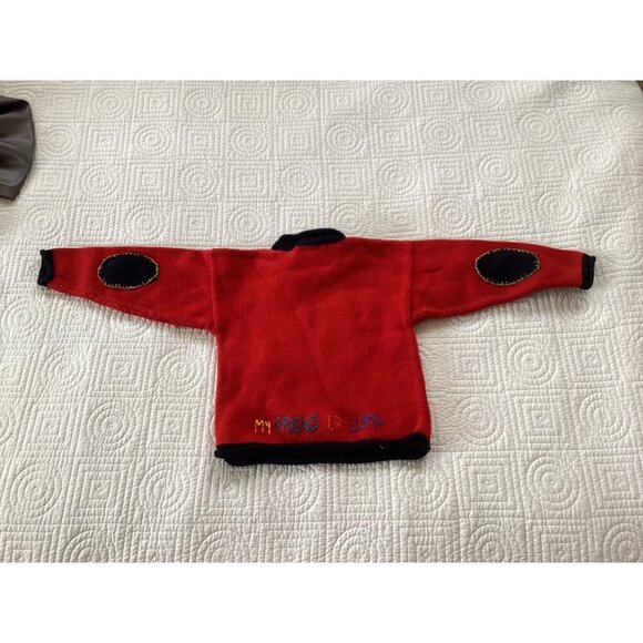 GF Collection Boys/Girls Sweater Made in Peru Size 4 Lama - Picture 2 of 10